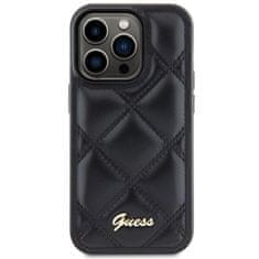 Guess GUESS etui za IPHONE 15 Pro Max GUHCP15XPSQSQSK (Quilted Metal Logo) črn