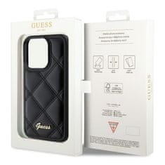 Guess GUESS etui za IPHONE 15 Pro Max GUHCP15XPSQSQSK (Quilted Metal Logo) črn