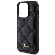 Guess GUESS etui za IPHONE 15 Pro Max GUHCP15XPSQSQSK (Quilted Metal Logo) črn