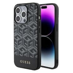 Guess GUESS etui za IPHONE 15 Pro združljiv z MagSafe GUHMP15LHGCFSEK (CUBE Stripes) črn