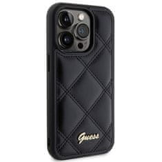 Guess GUESS etui za IPHONE 15 Pro Max GUHCP15XPSQSQSK (Quilted Metal Logo) črn