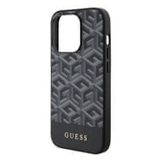 Guess GUESS etui za IPHONE 15 Pro združljiv z MagSafe GUHMP15LHGCFSEK (CUBE Stripes) črn