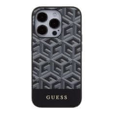 Guess GUESS etui za IPHONE 15 Pro združljiv z MagSafe GUHMP15LHGCFSEK (CUBE Stripes) črn