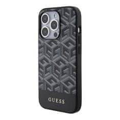 Guess GUESS etui za IPHONE 15 Pro združljiv z MagSafe GUHMP15LHGCFSEK (CUBE Stripes) črn