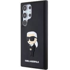 Karl Lagerfeld KARL LAGERFELD etui za SAMSUNG S24 Ultra KLHCS24L3DRKINK (3D RUBBER IKONIK NFT) črn