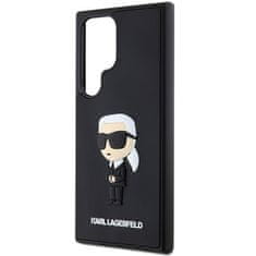 Karl Lagerfeld KARL LAGERFELD etui za SAMSUNG S24 Ultra KLHCS24L3DRKINK (3D RUBBER IKONIK NFT) črn