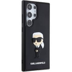 Karl Lagerfeld KARL LAGERFELD etui za SAMSUNG S24 Ultra KLHCS24L3DRKINK (3D RUBBER IKONIK NFT) črn