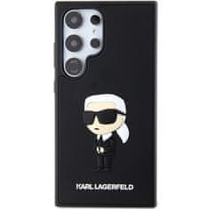 Karl Lagerfeld KARL LAGERFELD etui za SAMSUNG S24 Ultra KLHCS24L3DRKINK (3D RUBBER IKONIK NFT) črn