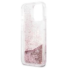 Karl Lagerfeld KARL LAGERFELD etui za IPHONE 13 Pro Max KLHCP13XPABGNU (Liquid Glitter Peek A Boo) roza