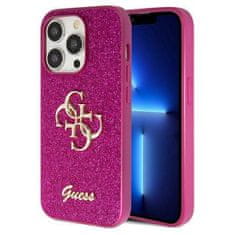 Guess GUESS etui za IPHONE 15 Pro GUHCP15LHG4SGU (Fixed Glitter Big 4G) vijolična