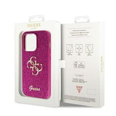 Guess GUESS etui za IPHONE 15 Pro GUHCP15LHG4SGU (Fixed Glitter Big 4G) vijolična