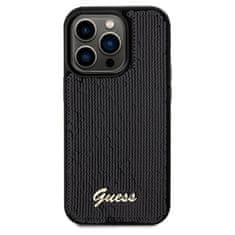 Guess GUESS etui za IPHONE 14 Pro GUHCP14LPSFDGSK (Sequin Script Metal) black