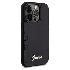 Guess GUESS etui za IPHONE 14 Pro GUHCP14LPSFDGSK (Sequin Script Metal) black