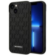 Karl Lagerfeld KARL LAGERFELD etui za IPHONE 14 Plus KLHCP14MRUPKLPK (3D Rubber Case Monogram Pattern Metal Plate) black