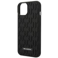 Karl Lagerfeld KARL LAGERFELD etui za IPHONE 14 Plus KLHCP14MRUPKLPK (3D Rubber Case Monogram Pattern Metal Plate) black