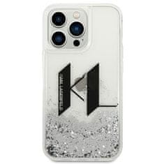 Karl Lagerfeld KARL LAGERFELD etui za IPHONE 14 Pro KLHCP14LLBKLCS (Liguid Glitter Big KL Logo) srebrn