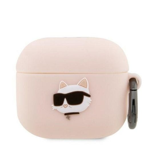 Karl Lagerfeld KARL LAGERFELD etui za APPLE Airpods 3 KLA3RUNCHP (3D Sil NFT Choupette) roza