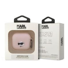 Karl Lagerfeld KARL LAGERFELD etui za APPLE Airpods 3 KLA3RUNCHP (3D Sil NFT Choupette) roza