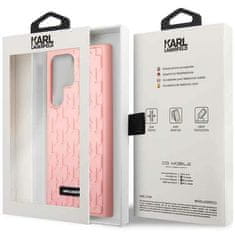 Karl Lagerfeld KARL LAGERFELD etui za SAMSUNG S23 Ultra KLHCS23LRUPKLPP (Rubber Mono Logo Plate) roza