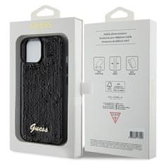 Guess GUESS etui za IPHONE 13 / 14 / 15 GUHCP15SPSFDGSK (Sequin Script Metal) black