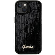 Guess GUESS etui za IPHONE 13 / 14 / 15 GUHCP15SPSFDGSK (Sequin Script Metal) black