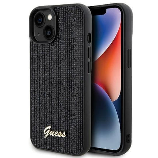 Guess GUESS etui za IPHONE 13 / 14 / 15 GUHCP14SPMSDGSK (Disco Metal Script) black