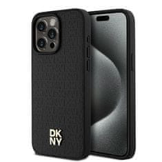 DKNY DKNY etui za IPHONE 15 Pro Max, združljiv z MagSafe DKHMP15XPSHRPSK (DKNY HC MagSafe Pu Repeat Pattern W/Stack Logo) black