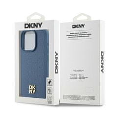 DKNY DKNY etui za IPHONE 15 Pro združljiv z MagSafe DKHMP15LPSHRPSB (DKNY HC MagSafe Pu Repeat Pattern W/Stack Logo) modri