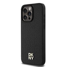 DKNY DKNY etui za IPHONE 15 Pro Max, združljiv z MagSafe DKHMP15XPSHRPSK (DKNY HC MagSafe Pu Repeat Pattern W/Stack Logo) black