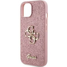 Guess GUESS etui za IPHONE 15 GUHCP15SHG4SGP (Fixed Glitter Big 4G) roza