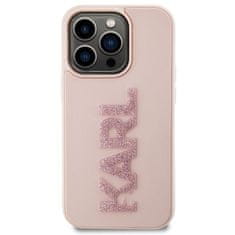 Karl Lagerfeld KARL LAGERFELD etui za IPHONE 15 Pro KLHCP15L3DMBKCP (3D Logo Glitter) roza