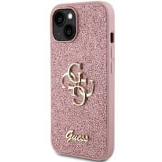 Guess GUESS etui za IPHONE 15 GUHCP15SHG4SGP (Fixed Glitter Big 4G) roza