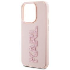 Karl Lagerfeld KARL LAGERFELD etui za IPHONE 15 Pro KLHCP15L3DMBKCP (3D Logo Glitter) roza