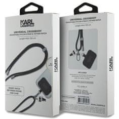 Karl Lagerfeld KARL LAGERFELD obesek KLUCNMSCKIK (Crossbody Cord Ikonik) črna