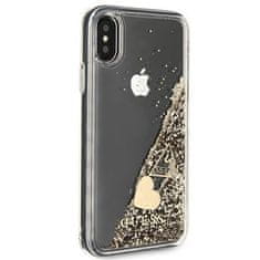 Guess GUESS etui za IPHONE X / XS GUOHCPXGLHFLGO (Charms 2 Liquid Glitter) zlato