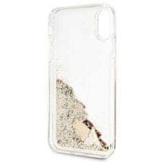 Guess GUESS etui za IPHONE X / XS GUOHCPXGLHFLGO (Charms 2 Liquid Glitter) zlato