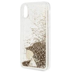 Guess GUESS etui za IPHONE X / XS GUOHCPXGLHFLGO (Charms 2 Liquid Glitter) zlato