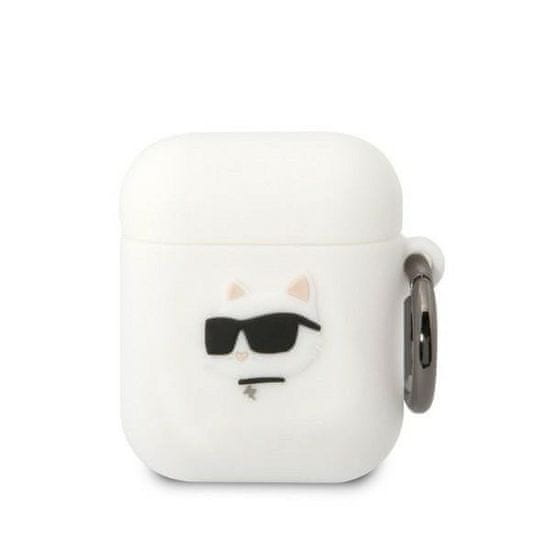 Karl Lagerfeld KARL LAGERFELD etui za APPLE Airpods 1 / 2 KLA2RUNCHH (3D Sil NFT Choupette) bela