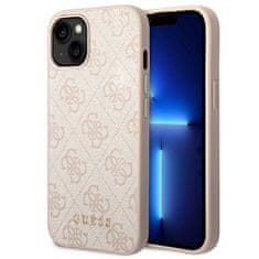 Guess GUESS etui za IPHONE 14 Plus GUHCP14MG4GFPI (4G Gold Logo) roza