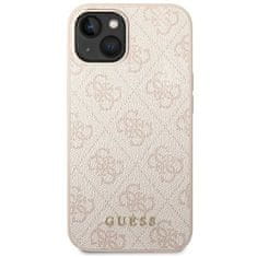 Guess GUESS etui za IPHONE 14 Plus GUHCP14MG4GFPI (4G Gold Logo) roza