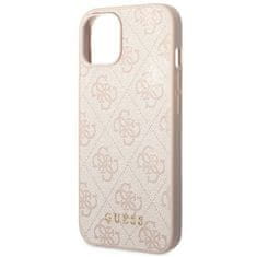 Guess GUESS etui za IPHONE 14 Plus GUHCP14MG4GFPI (4G Gold Logo) roza