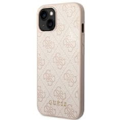 Guess GUESS etui za IPHONE 14 Plus GUHCP14MG4GFPI (4G Gold Logo) roza