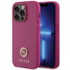 Guess GUESS etui za IPHONE 15 Pro GUHCP15LPS4DGPP (Strass Metal Logo) roza