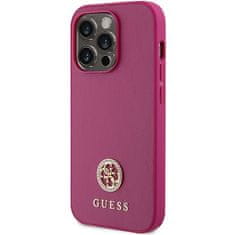 Guess GUESS etui za IPHONE 15 Pro GUHCP15LPS4DGPP (Strass Metal Logo) roza