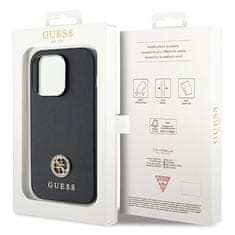 Guess GUESS etui za IPHONE 15 Pro GUHCP15LPS4DGPK (Strass Metal Logo) black