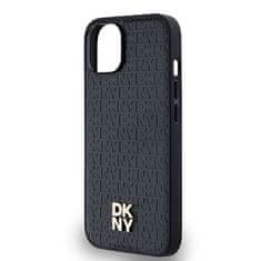 DKNY DKNY etui za IPHONE 14 združljiv z MagSafe DKHMP14SPSHRPSK (DKNY HC MagSafe Pu Repeat Pattern W/Stack Logo) black