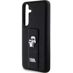 Karl Lagerfeld KARL LAGERFELD etui za SAMSUNG S24 KLHCS24SGSAKCPK (GRIPSTAND SAFFIANO KC PINS) črn