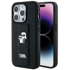 Karl Lagerfeld KARL LAGERFELD etui za IPHONE 14 Pro KLHCP14LGSAKCPK (Gripstand Saffiano KC PIN) black