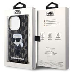 Karl Lagerfeld KARL LAGERFELD etui za IPHONE 15 Pro KLHCP15LHNKMKLK (Iconic Monogram) black