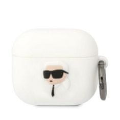 Karl Lagerfeld KARL LAGERFELD etui za APPLE Airpods 3 KLA3RUNIKH (3D Sil NFT Karl) white